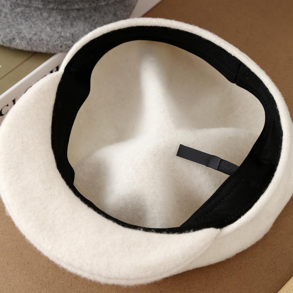 Wool Beret Autumn Winter Hats For Women Retro Painters Cap Trendy New Fisherman Cap Elegant Newsboy Cap