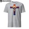 Colorful Crucifix T-Shirt - Short Sleeve Unisex Tee, Vibrant Christian Design