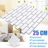 10Pcs/Set 25x25cm Self Adhesive Waterproof Heatproof Vinyl Wallpaper 3D Peel and Stick Subway Tiles
