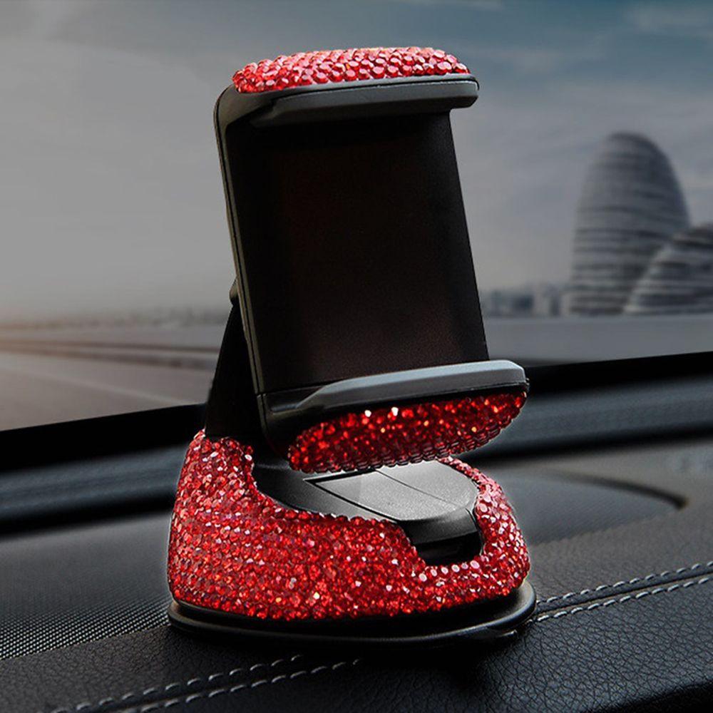 Windshield Phone Holder Crystal Rhinestones Crystal Phone Holder Dashboard Mounts Car Phone Holder
