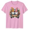 Happy Holidays Christmas Gnomes Vintage Truck Holiday Unisexs Unisexs Graphic Tee