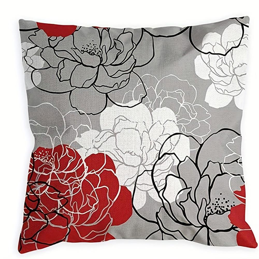 1/4Pcs Floral Patterned Pillowcases For Decorative Comfort Sofa Cushion Cover Home Bedroom Room Decoration