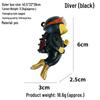 Blue Diver Fish Tank Ornament Set - Floating Aquarium Decoration Gift