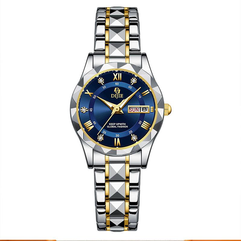 Spring Ladies Watch Light Luxury Business Fashion Double Calendar Luminous Quartz Watch