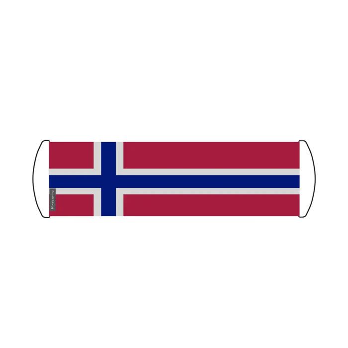 Drapeau - Svalbard et Jan Mayen - 24 x 70 cm - Polyester - Imperméable - Recto/verso