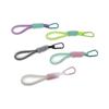 Fluorescent Bag Pendant Key Rings Mesh Lanyard Keychains Braided Strips Keycord Phone Strap