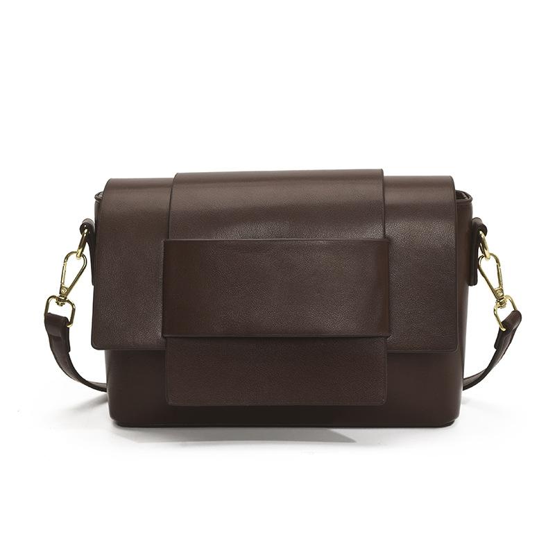 Crossbody Bag Neutral Soft Leather Woven Small Square Bag Tofu Bag Niche Design Single Shoulder Women's Bag