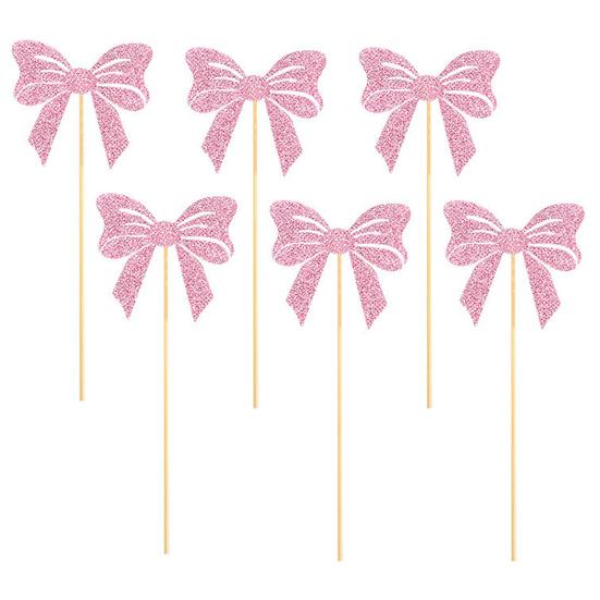 Dekorační sada na tématickou párty Mašle Růžový třásňový banner Toppery na dort Zlaté třpytivé spirálové závěsné ozdoby Dekorace na narozeninovou oslavu pro dívky