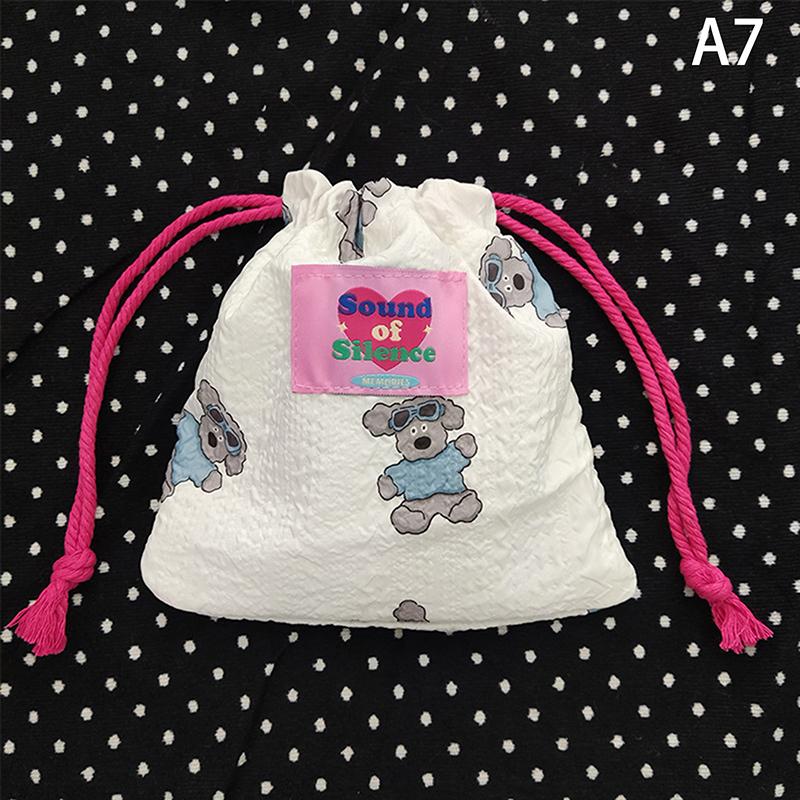 

Мультяшный мешок на шнурке, косметичка, женский кошелек, милый кавайный мешочек на шнурке, мини-мешочек, сумка для хранения для девочки