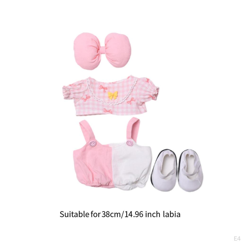 14.96in Doll Clothes Cute Suit,DIY,Shoes,Fashion Dress up Accessories