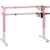 Metal desk (table) frame with electric height adjustment, electric PRATO 01-2T/W WHITE
