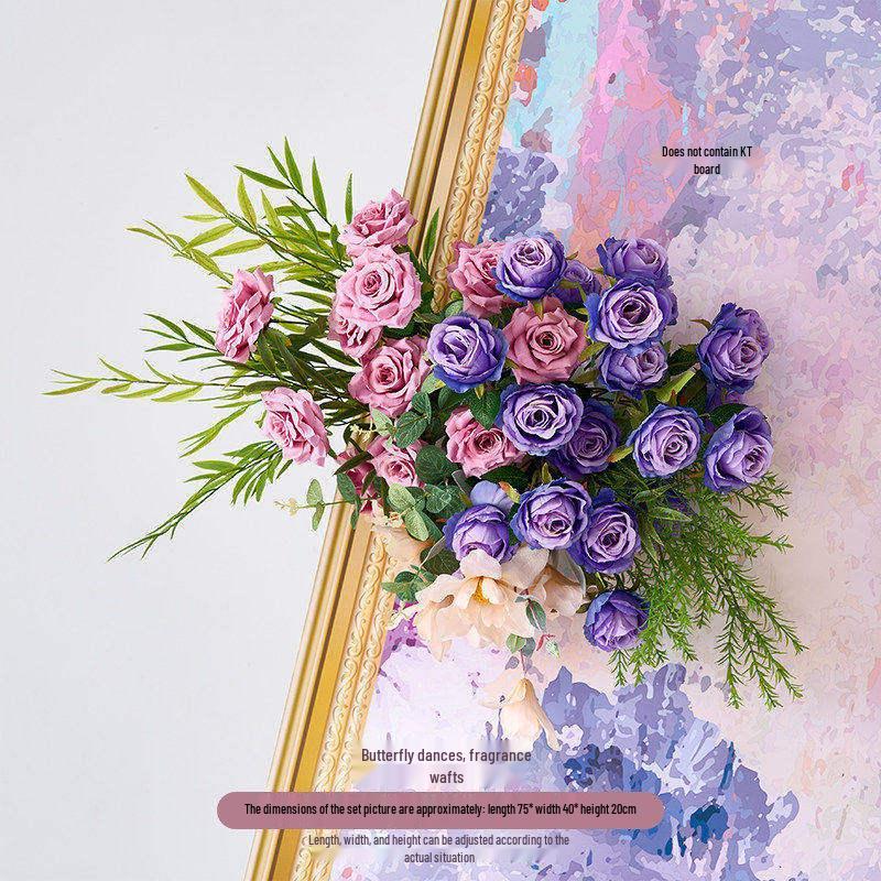 Monet Garden Purple Artificial Floral Decorations for Spring Landscaping Ornaments