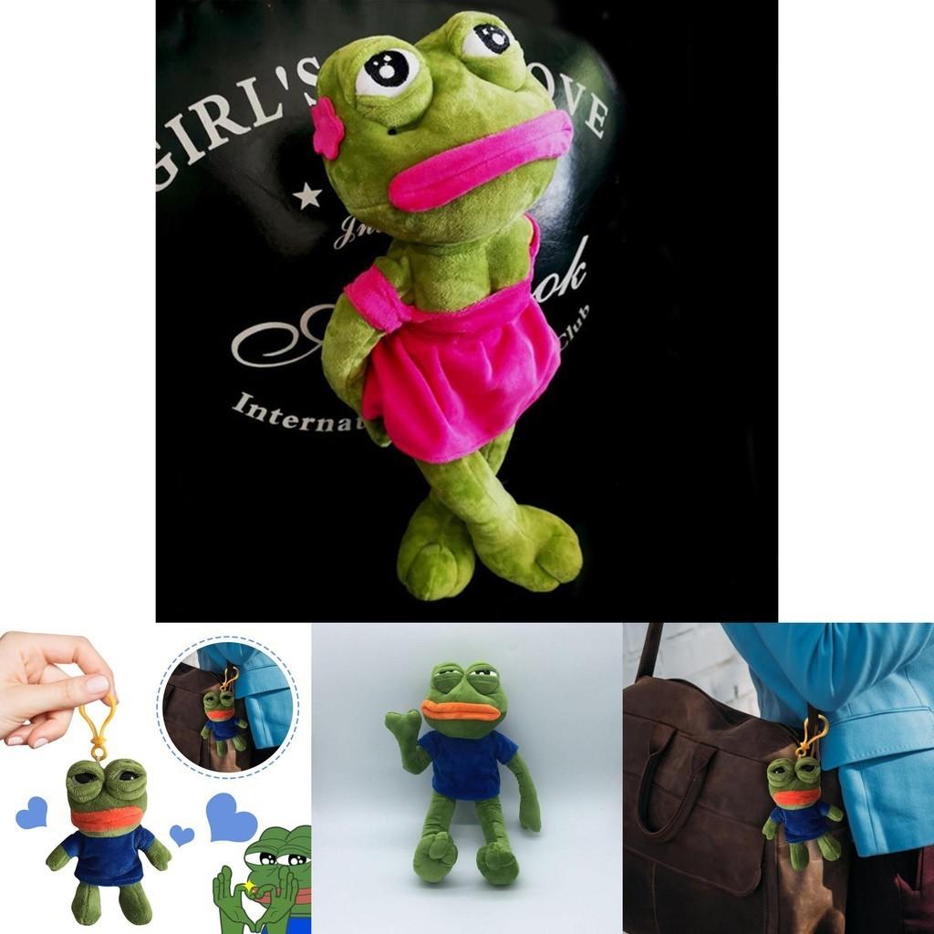 Weiches Pepe der Frosch Plüschtier Stofftier für Kinder und Erwachsene