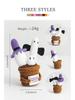 Halloween Positive Energy Knit Ghost Doll Ornament