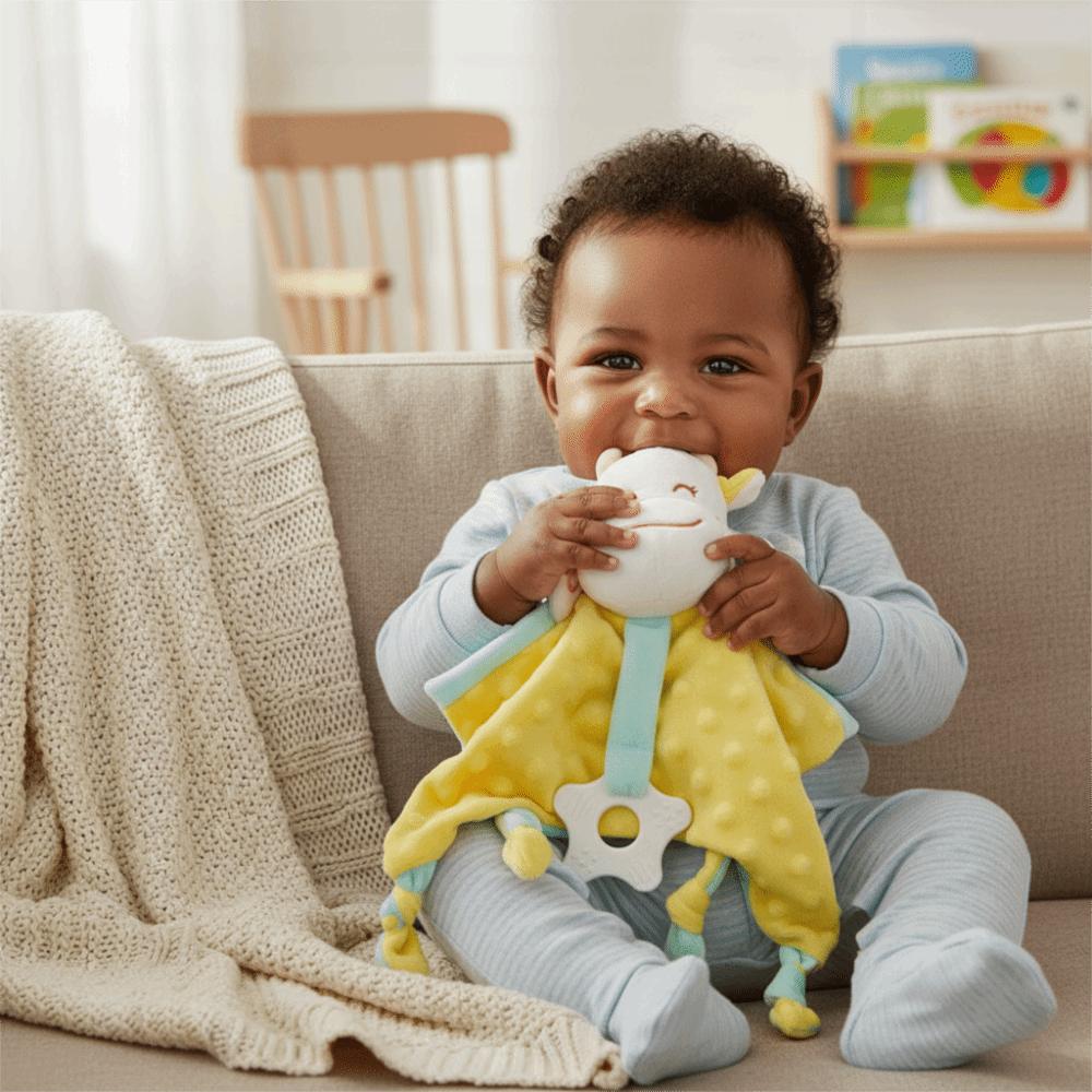 Soothe Appease Security Blanket Cute Comfort Plush Stuffed Animal Plush Sleeping Dolls  Infant Toys