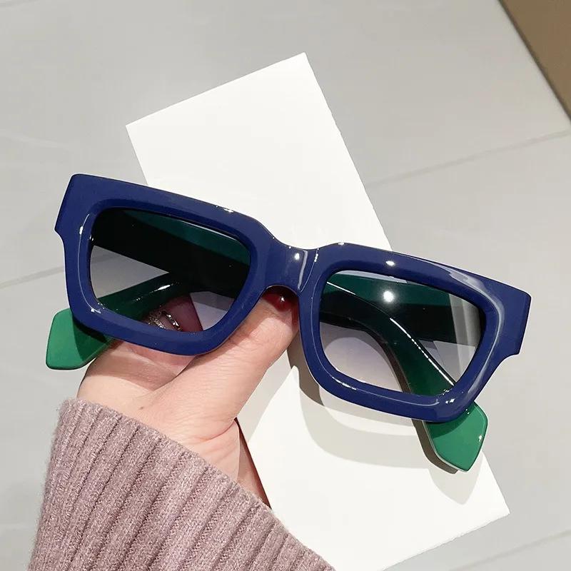 Vintage Square Sunglasses New Women's Fashion Oversized Sunglasses Men Shades Black Sunshade Sun Glasses UV400 Eyewear