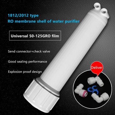 Univerzální pouzdro filtru membrány reverzní osmózy 1812/2012 50-125G Náhradní s kolenovým kováním Klíč na pouzdro Zpětný ventil