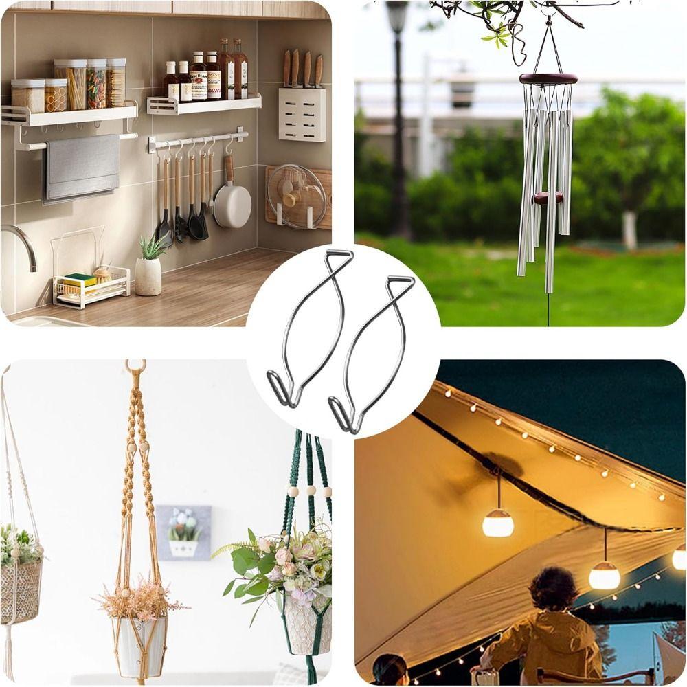 50Pcs/Set Heavy Duty Ceiling Hook Clips Rust Proof T-bar Drop Ceiling Clip Office Decor