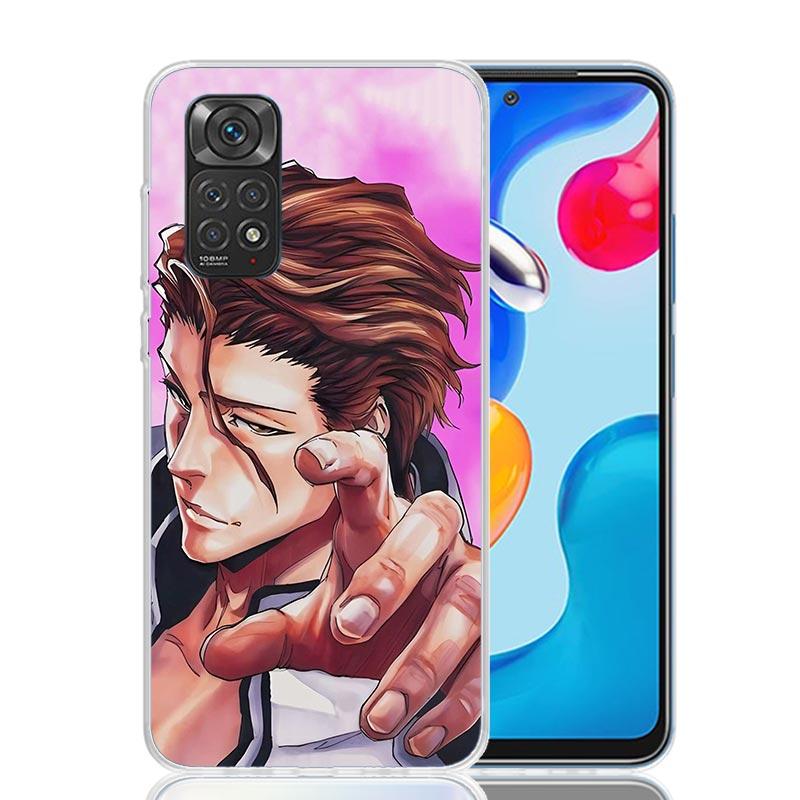 Aizen Sousuke Bleach Phone Case For Xiaomi Redmi Note 15 14 13 12S 12 Pro Plus 11S 11E 11 11T 10S 10 Art Soft Pattern Cover Redm