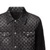 Louis Vuitton Flocked Damier Denim Trucker Jacket 1AHBDV