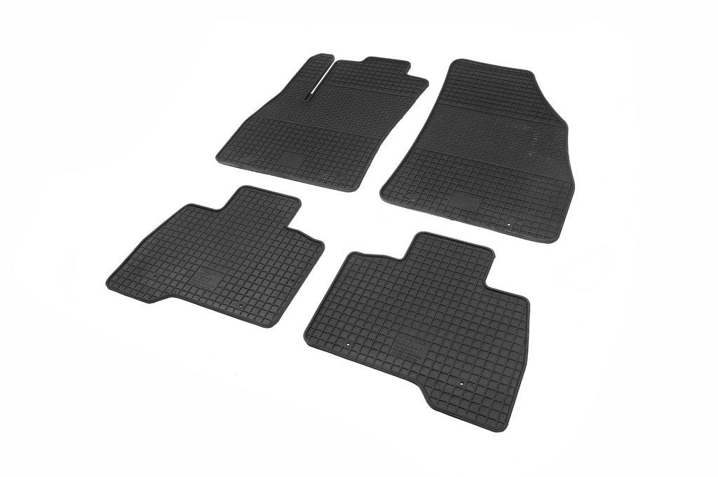 Rubber Mats (Polytep) 4 Pcs, Light Rubber Smell for Peugeot Bipper