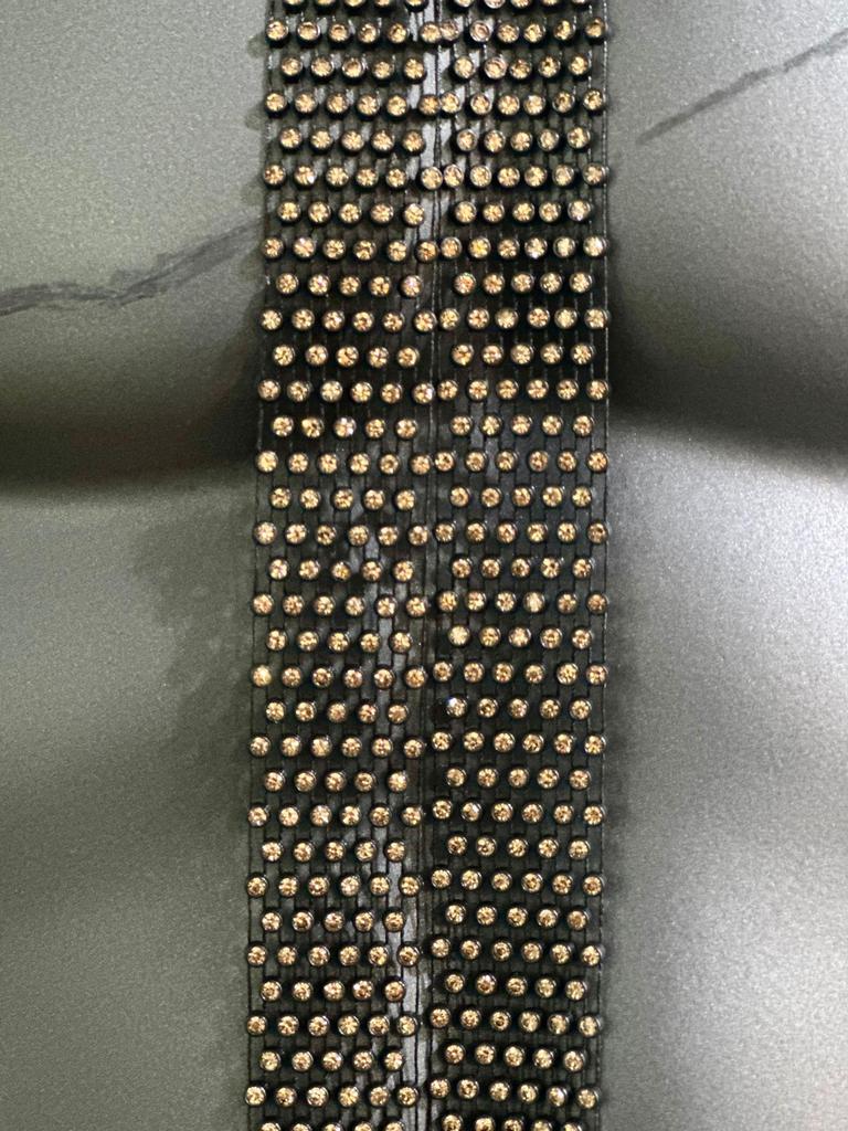 European & American Rhinestone Mesh Tie - Trendy Nightclub Accessory with Sequins, 130cm