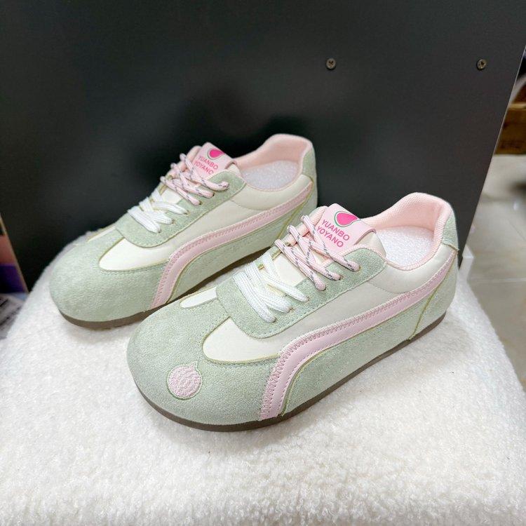

Soft leather version~ versatile Korean shoes women s 2025 new popular board shoes student platform white shoes German training shoes 35