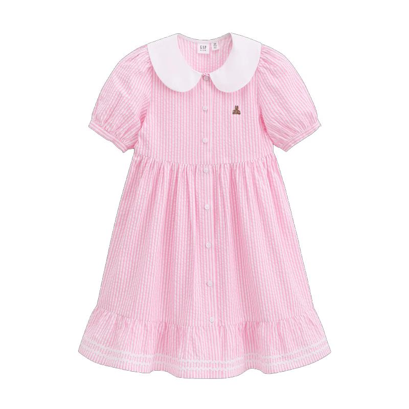 Gap Girls' Pure Cotton Bear Seersucker Suspender Dress