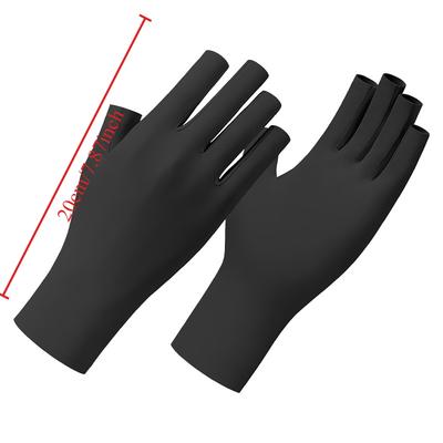 Ice Silk Manicure Baking Lamp UV Anti-light Gloves Outdoor Bicycle Cycling Sun Protection Gloves for Women Thin Style