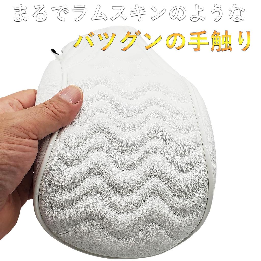 Premium PU Leather Golf Headcover for Fairway and Single Wave with Conversion Tack Pattern for Utility Drivers, Woods, Woods, Utilities, UTs,