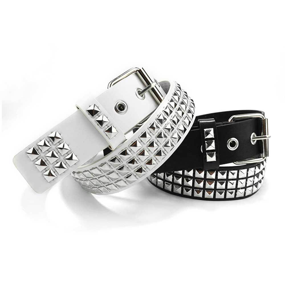 Punk Belt Women'S Metal Rivets Decorative Men'S And Women'S Belts Hip Hop Jeans Belts