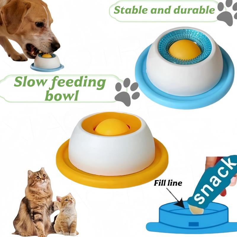 Hund/Katze Lecknapf Haustier Leckspielzeug Langsame Futteraufnahme Schüssel Rutschfeste Leckschale Pädagogisches Spielzeug lässt Hunde/Katzen das Lecken lieben. 5