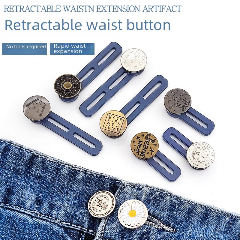 

Adjustable Metal Waist Extension Button for Jeans