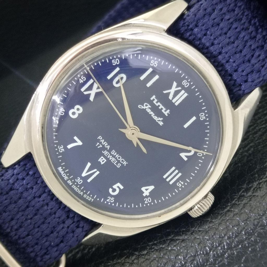 

ВИНТАЖНЫЕ ЧАСЫ HMT JANATA С РУЧНЫМ ЗАВОДОМ, ИНДИЙСКИЕ МУЖСКИЕ, ЦИФЕРБЛАТ СИНИЙ ЦВЕТ a700077-5 R201-a700077