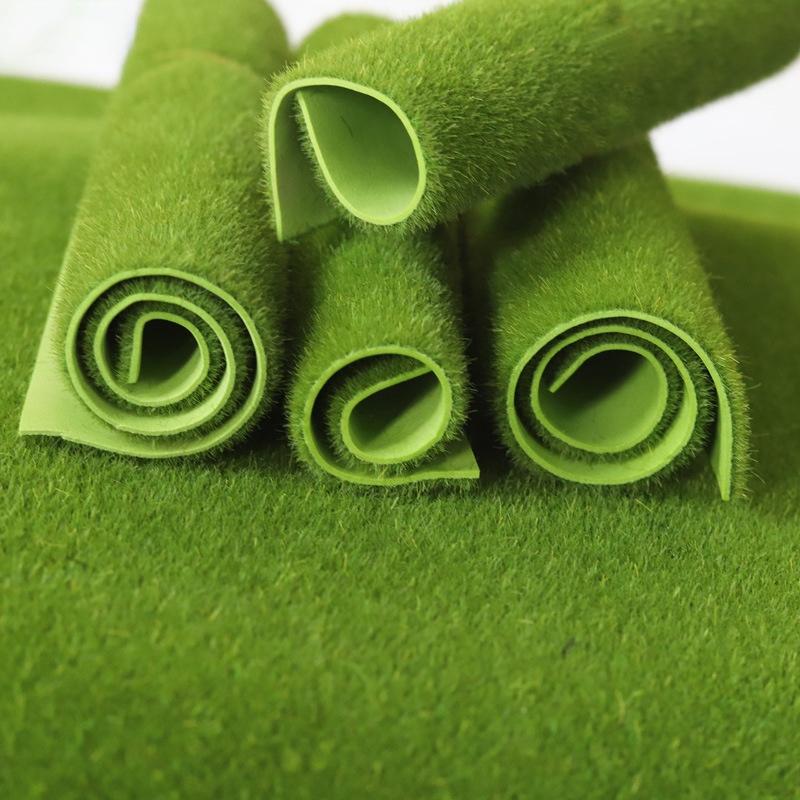 Artificial Roll Grass Figure Synthetic Moss Simulation Turf Lawn Fake Faux Grass Roll Garden Outdoor Decoration Desk Accessories