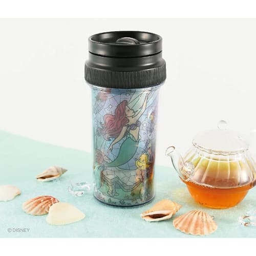 YAXEL Disney Tumbler, 400ml, Little Mermaid Stained Glass Style, Hot & Cool Mug IV