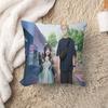 Anime T-The Fragrant Flower Blooms With Dignity Pillow Cushion Cover Pillowcase Living Room Sofa Home Decor Customized