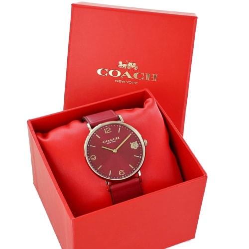 Coach Women's Perry Watch, Year of the Tiger, Chinese Zodiac, Red Leather Strap, 14503867