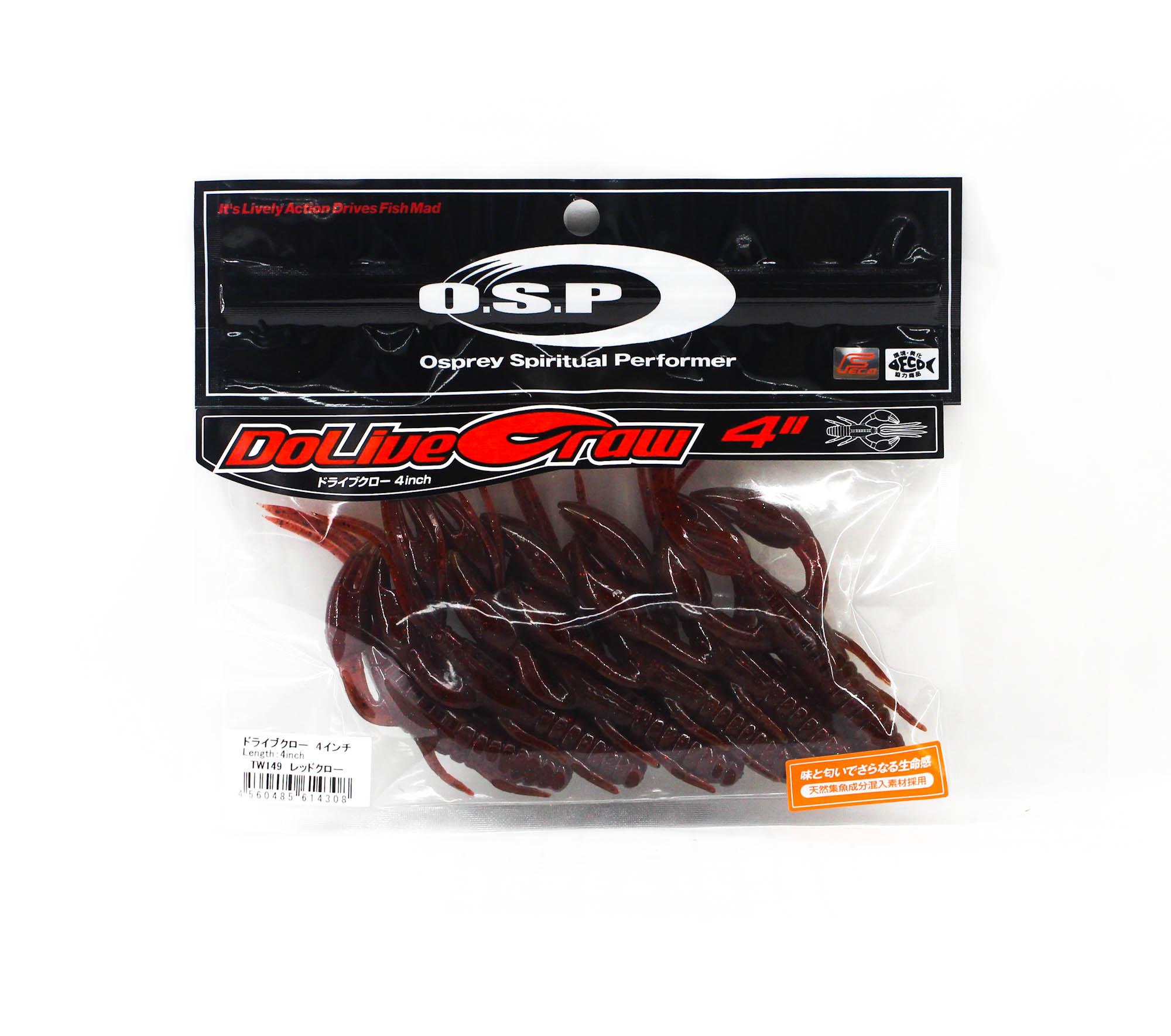 OSP Soft Lure Dolive Craw 4 Inches TW-149 (4308)