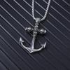 2023 Trendy Titanium Steel Dragon Pendant Necklace - European & American Style Men's Punk Retro Flame Design