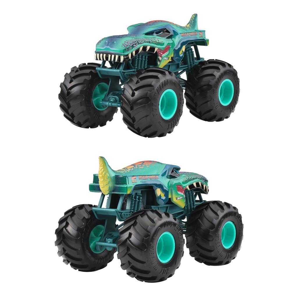 Hot Wheels Monster Truck Big Size Assorted Vehicle Toys 1:24 Mini Cars 4 Cars Box Sold From 3 Years Old Multi FYJ83-989D