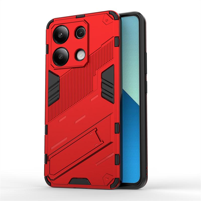 

For Xiaomi Redmi Note 13 4G Case Armor PC Stand Holder Shockproof TPU Protective Phone Cover Xiaomi Redmi Note 13 Pro Plus 5G Redmi Note 13 4G