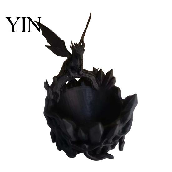 Decorative Key Storage Bowl Dragon Bowl, 3D Printed Jewelry Holder for Eye-catching Decor Accessory Entryway Desktop Dressing Table, Unique