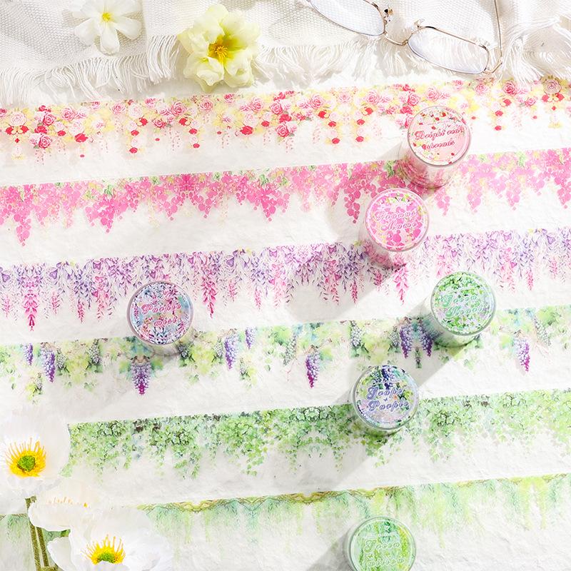 1pcs/1lot Decorative Adhesive Tapes the spring breeze caresses the green Junk Journal Japanese Masking Scrapbooking Stickers