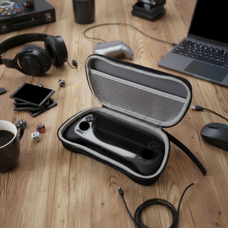 Game Console Bag Scratchproof Storage Box for Retroid Pocket 5 Protector Case with Mesh Pocket Travel Carrying Pouch