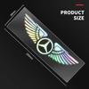 GZB4   Car Logo Angel Wings Decoration 3D Reflective Waterproof Sticker for Mercedes Benz W212 W204 W211W168 W213 W205 W210 W108 W124