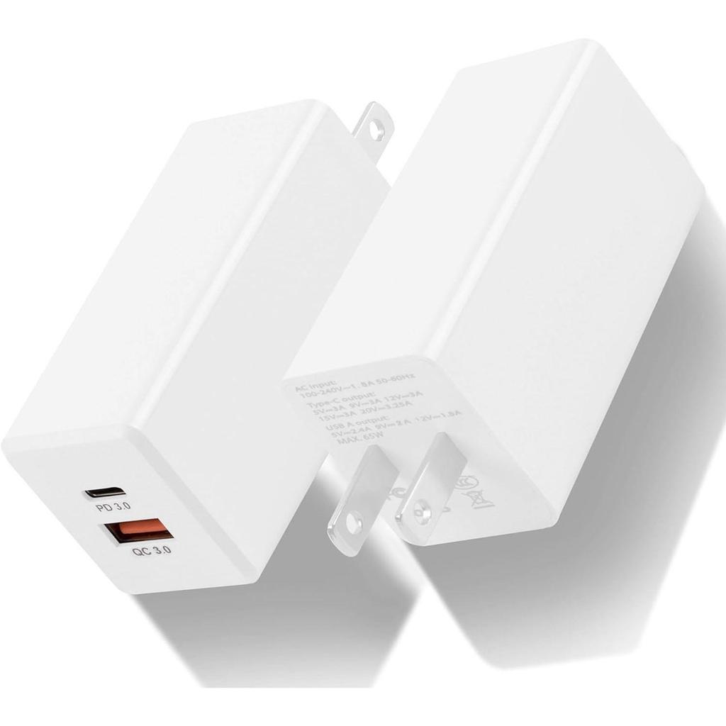 GaN Tech 65W Dual Port PD Wall Charger