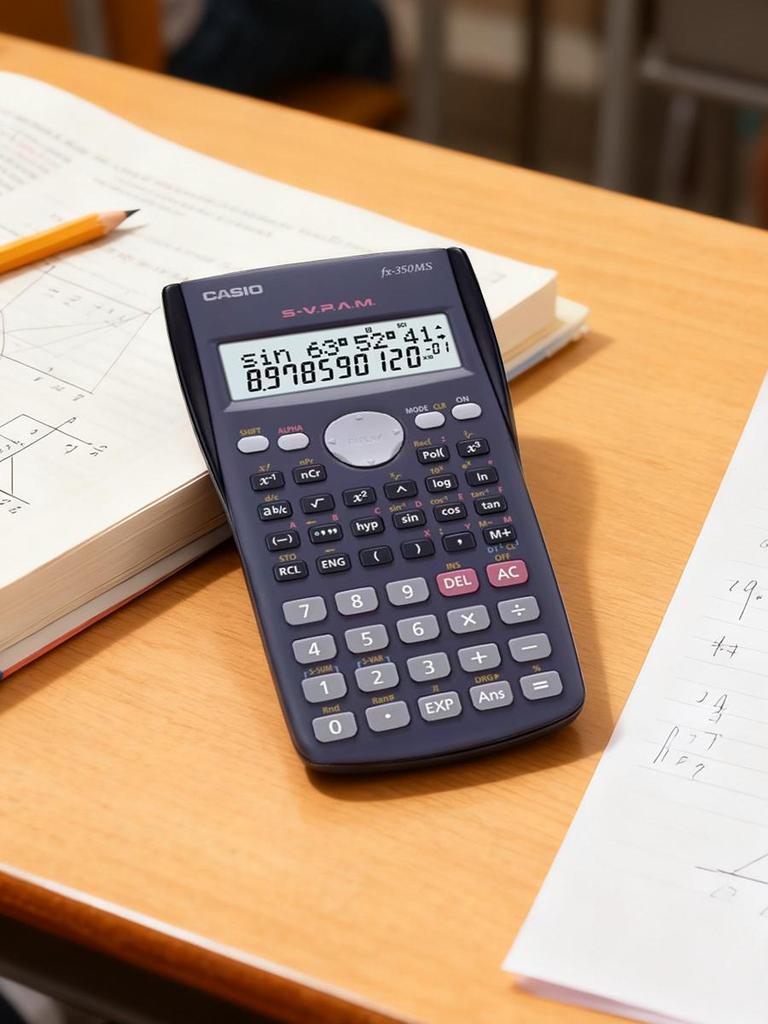 Casio Wissenschaftlicher Taschenrechner - Geeignet für Arbeit und Schule FX-350MS-SCHWARZ