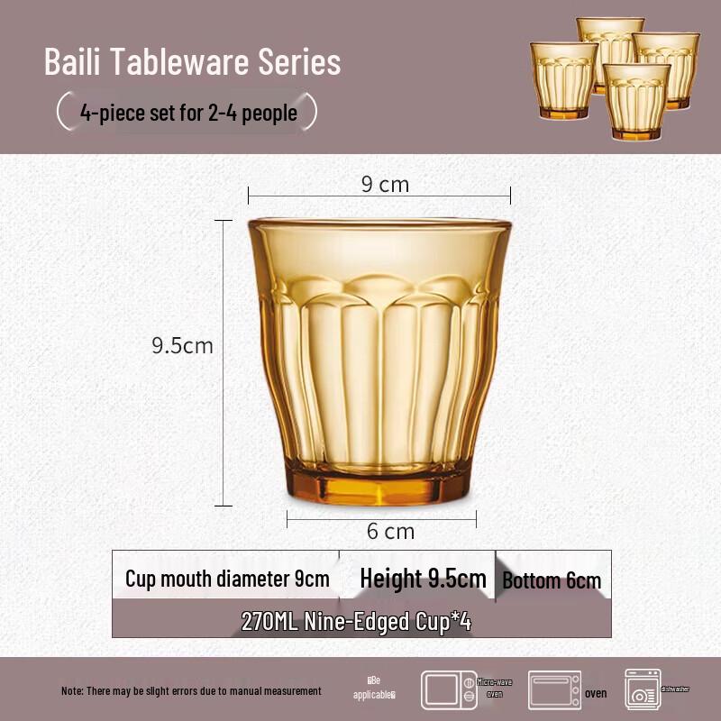 

Corning Belle Heat-Resistant Glassware Set, 4-Piece
