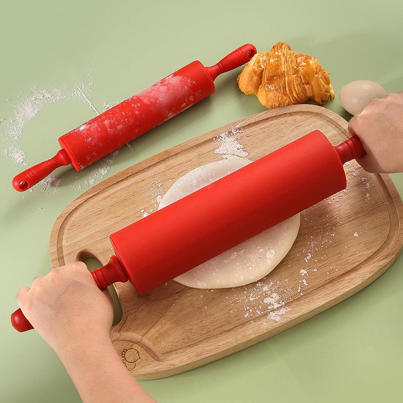 Non-stick Silicone Rolling Pin Set: Large & Small Rollers for Home Baking